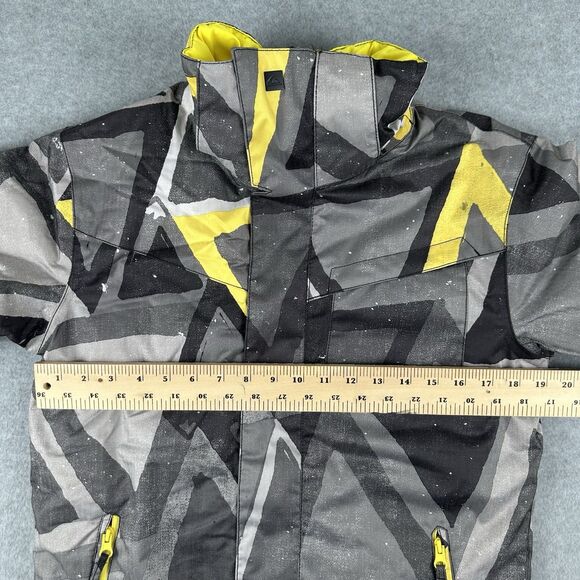 Quiksilver Dry Flight Tech 10K Snow Jacket Youth Boy Medium 12 Full Zip Ski - Picture 13 of 16